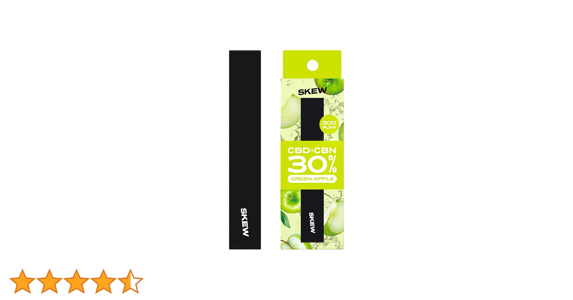 Amazon.co.jp: skew CBD Vape Pen 30% 300mg Green Apple